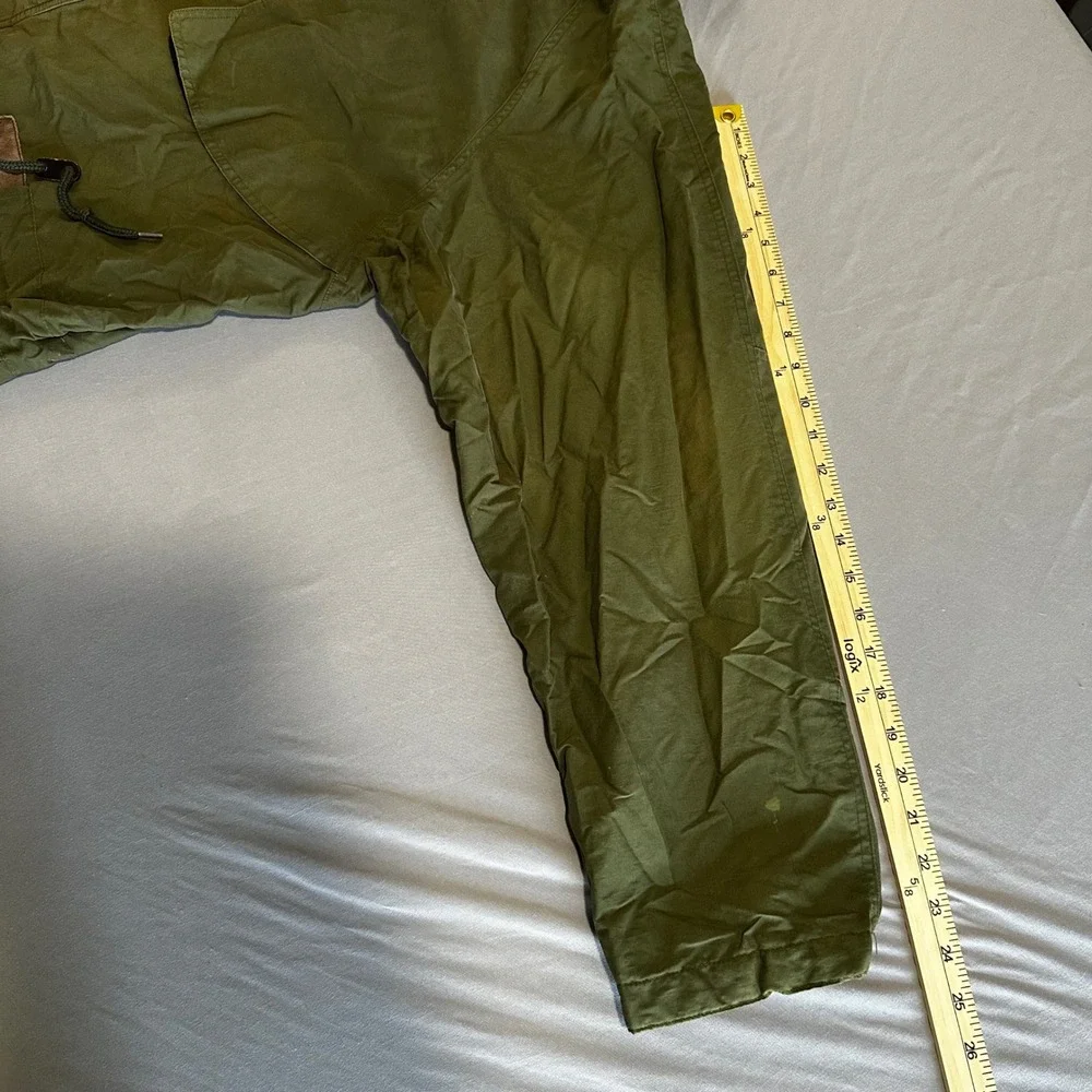 London Fog Field Jacket Mens Large Regular Olive Green Good Utility Military